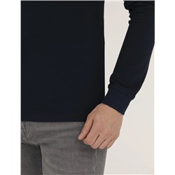 Lacivert Slim Fit Basic Sweatshirt