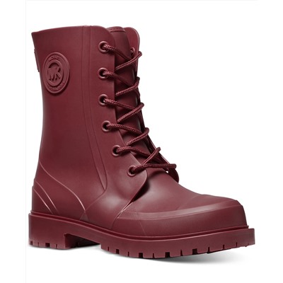 MICHAEL Michael Kors Women's Montaigne Lug Sole Lace-Up Rain Boots