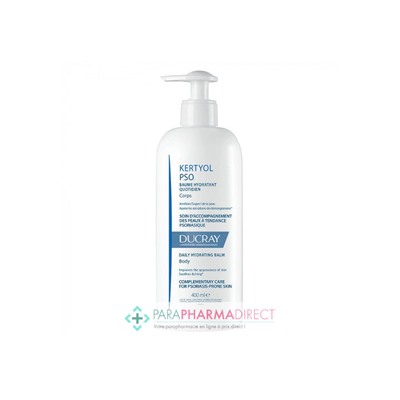Ducray Kertyol PSO Baume Hydratant Quotidien Corps Peaux Psoriasiques 400ml