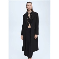 Abrigo estructurado solapas -  Mujer | MANGO OUTLET Melilla