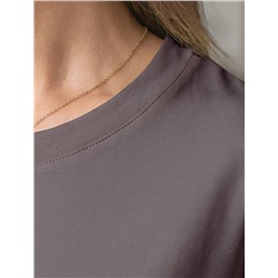 Футболка свободная из премиального хлопка с эластаном