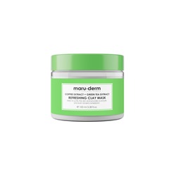 [MARU.DERM] Маска для лица глиняная ЭКСТРАКТ ЗЕЛЕНОГО ЧАЯ И КОФЕ Coffee Extract + Green Tea Extract Refreshing Clay Mask, 100 мл