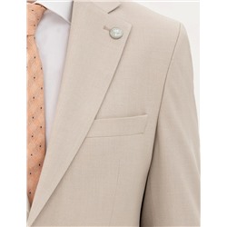 Bej Slim Fit Takım Elbise