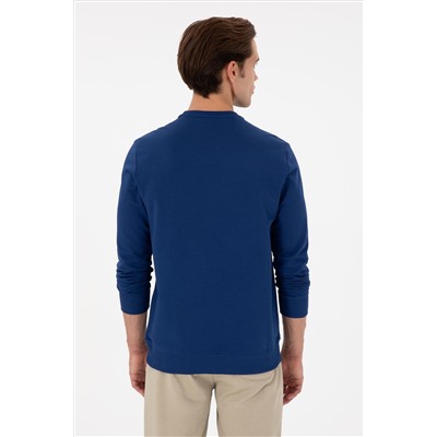 Erkek İndigo Sweatshirt