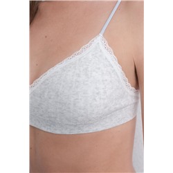Sujetador seamless pointelle gris