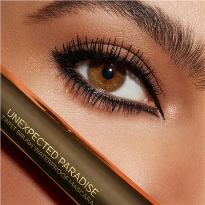 unexpected paradise waterproof twist brush mascara