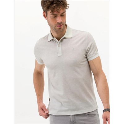 Açık Yeşil Slim Fit Dokulu Polo Yaka Tişört