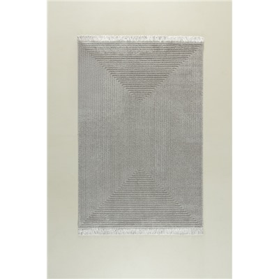 Diane Saçaklı Halı - Gri - 160x230 cm