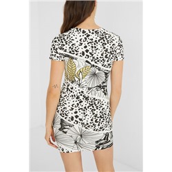 Vestido corto pichi animal print