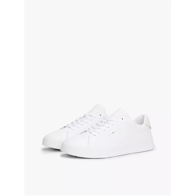 Coated Leather Court Sneaker