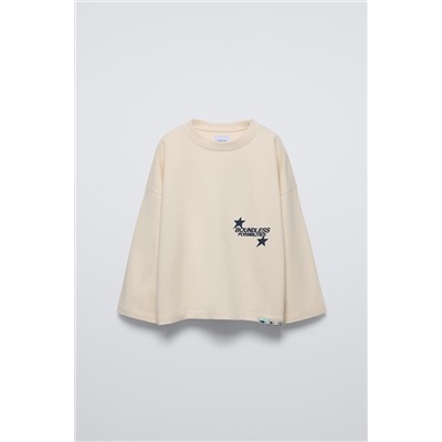 T-SHIRT WITH SLOGAN