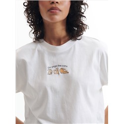 T-Shirt im Kimono-Stil