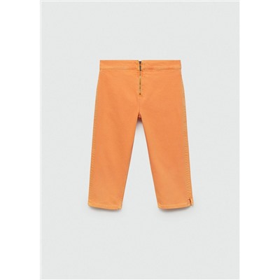 Jeans slim capri cremallera