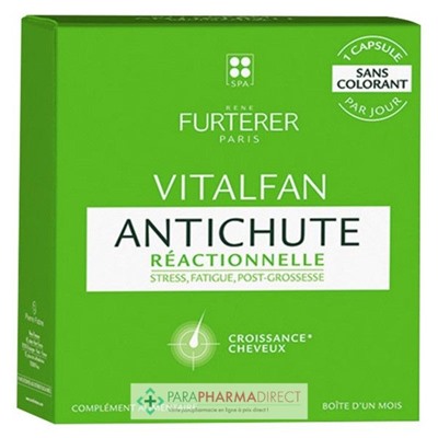 René Furterer Vitalfan Réactionnelle - Cheveux Affaiblis - LOT de 3x30 capsules (1 mois OFFERT)Lot  × 3