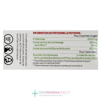 Arkopharma Cys-Control Fort Microbiotiques 10 sachets + 5 sticks à diluer