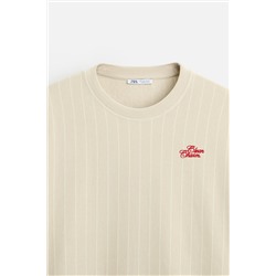 SUDADERA RAYAS BORDADO