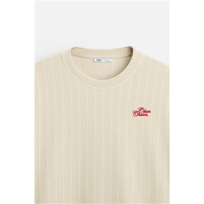 SUDADERA RAYAS BORDADO