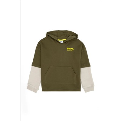 Erkek Çocuk Haki Sweatshirt