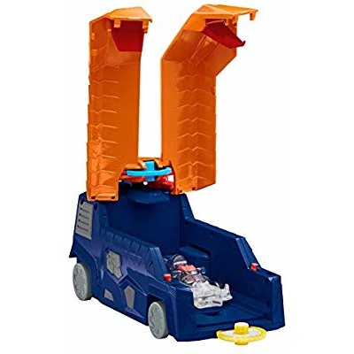 Screechers Wild DX Screecher Hiss Runner Flipping Morphing Toy Car Vehicle 7â€ X 4â€, Blue/Orange