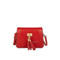 Bandolera de piel Core Rojo