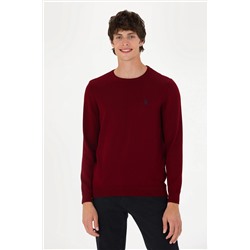 Erkek Bordo Basic Kazak