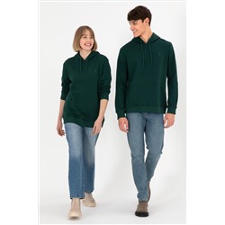 Erkek Koyu Yeşil Basic Sweatshirt