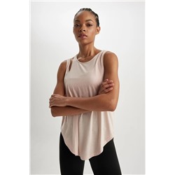 Defacto Fit Bisiklet Yaka Damla Kesik Detaylı Atlet X8039AZ23SP