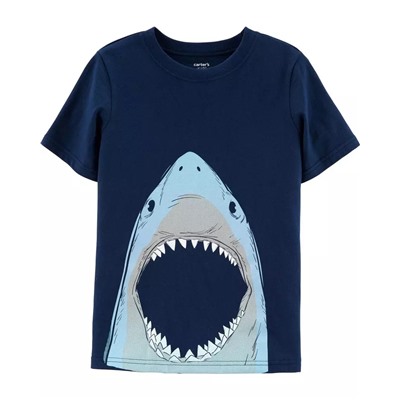 Carter's | Kid Shark Jersey Tee