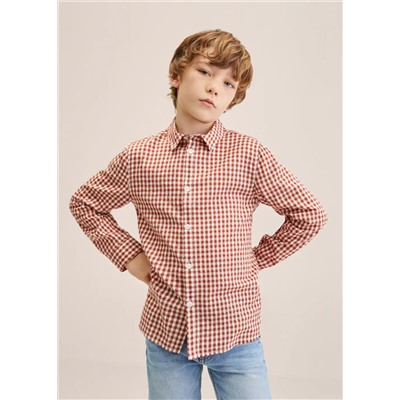 Camisa cuadro vichy -  Niño | MANGO OUTLET España