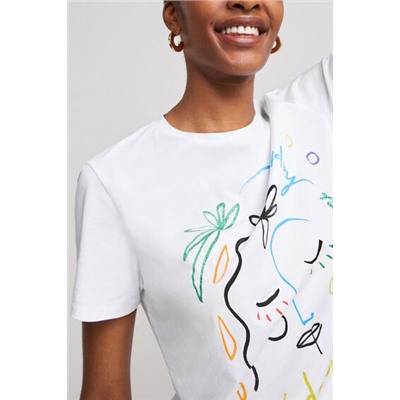 Camiseta ilustración cara