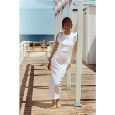 POCAS UNIDADES VESTIDO MIDI RIB COMBINADO
