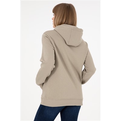 Erkek Açık Haki Basic Sweatshirt