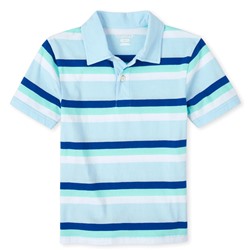 Boys Striped Jersey Polo