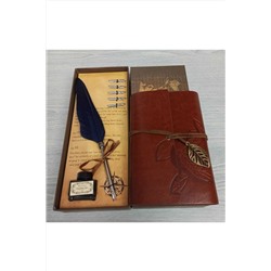 1001Hediye Divit Hokka Seti Tüylü Kalem Seti Ve Özel Tasarım Defter Seti dop7159972igo