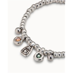 Pulsera bañada en plata de ley