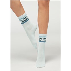 Kurze Socken mit Schriftzug 7 Days