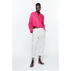 CAMISA LINO CROPPED