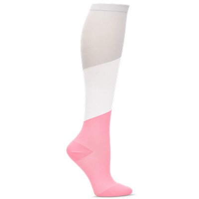 Nurse Mates Color Block Neutral Women's 12-14 mmHg Compression Socks