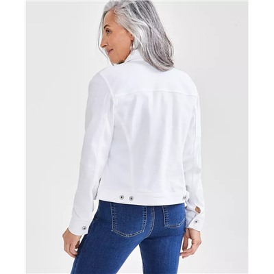 Petite Classic Denim Jacket, Created for Macy's