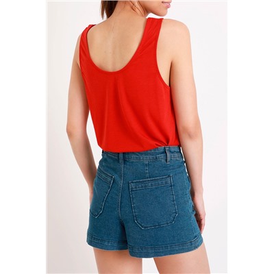 Camiseta de tirantes Rojo