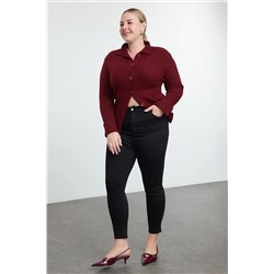 Trendyol Curve Siyah Yüksek Bel Esnek Skinny Jeans TBBAW23CJ00059