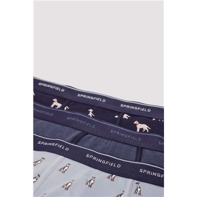 Pack 3 boxers perros