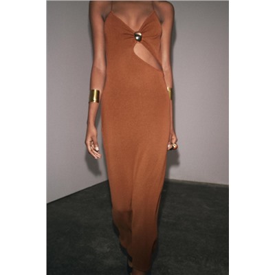KNIT DRESS WITH CUT OUT DETAIL