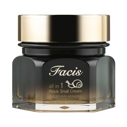 Facis ALL-IN-ONE BLACK SNAIL CREAM Крем для лица с муцином улитки 100мл