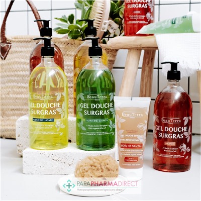 BeauTerra Gel Douche Surgras - Monoï 1L