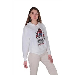 Bad Bear, Kadın Beyaz Sweatshirt