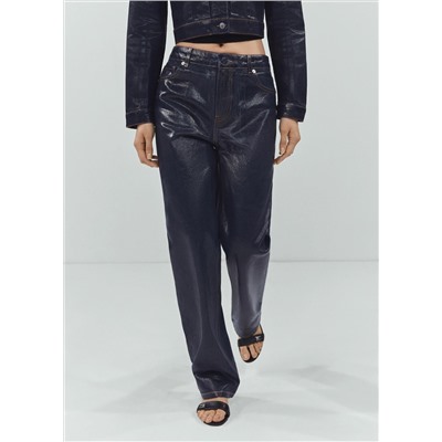 Jeans rectos foil