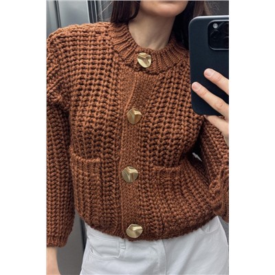 CHUNKY-KNIT CARDIGAN