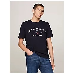 Embroidered Tommy Arch Logo T-Shirt