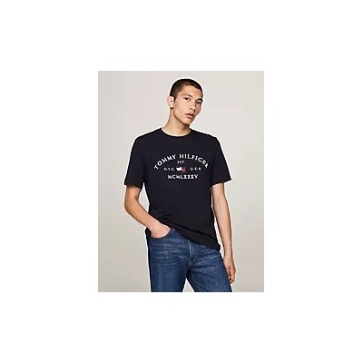 Embroidered Tommy Arch Logo T-Shirt